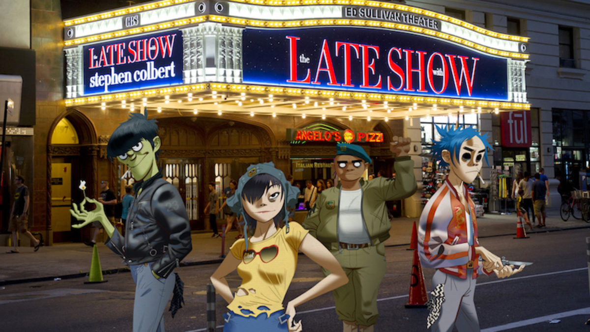 Gorillaz Share Backstage Footage From 'The Late Show'