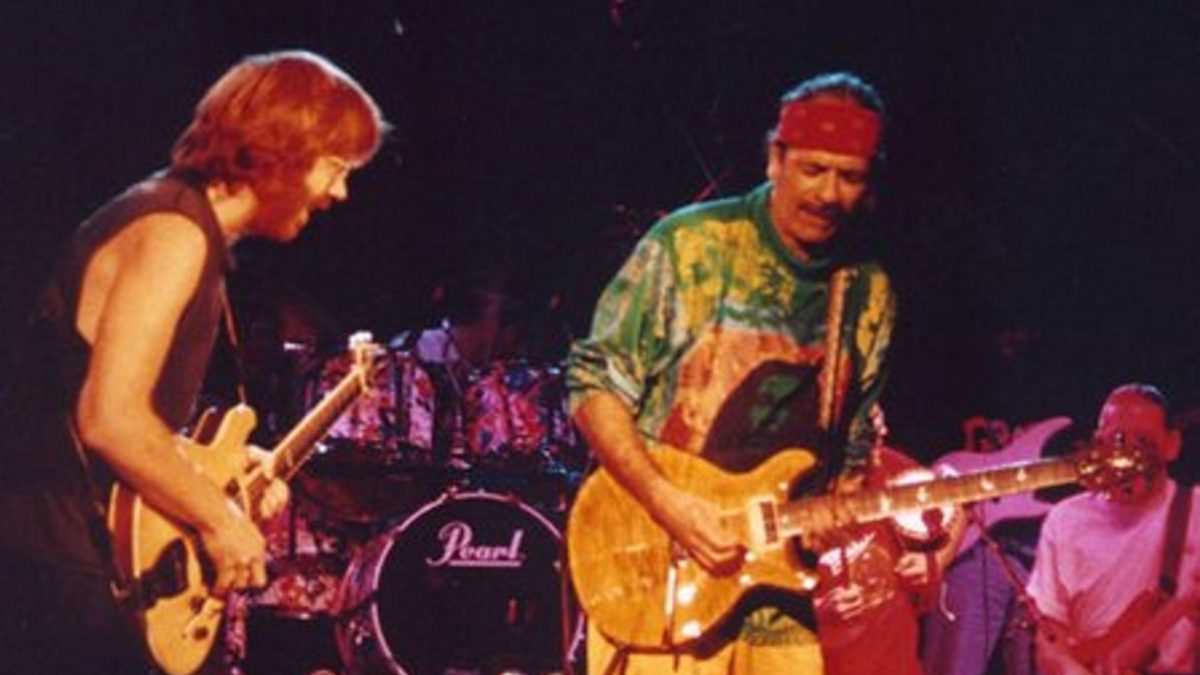 Phish Welcomes Carlos Santana At Stowe PAC In 1992