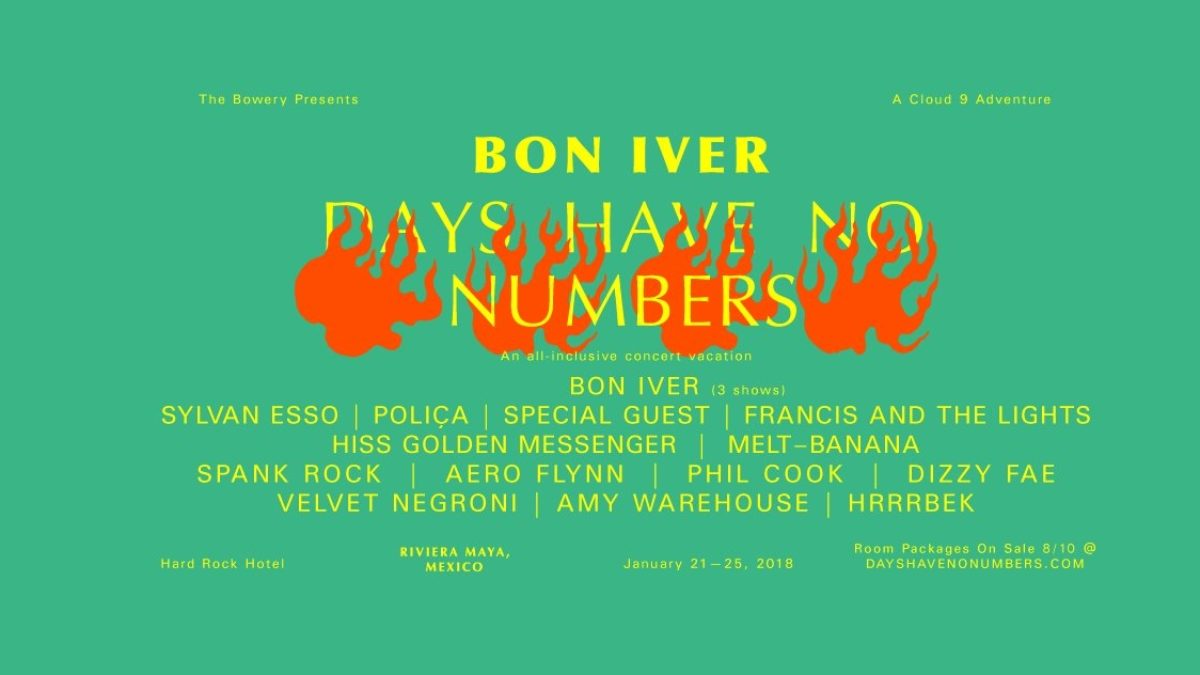 Bon Iver Announces Days Have No Numbers Destination Event In Mexico