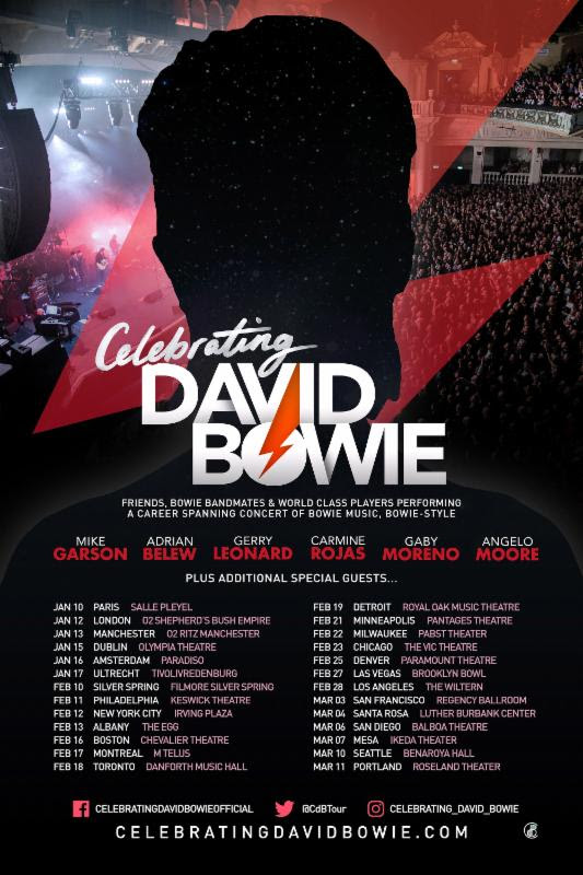 Celebrating Bowie tour Poster 2018