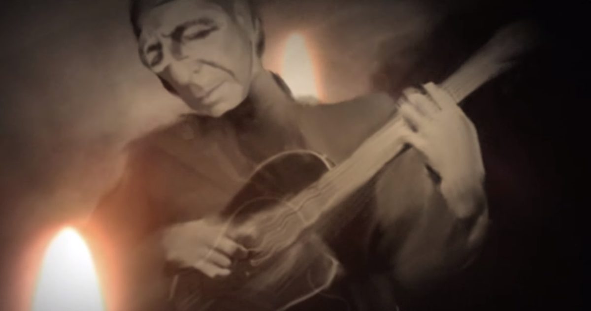 Leonard Cohen Video Screengrab Crop