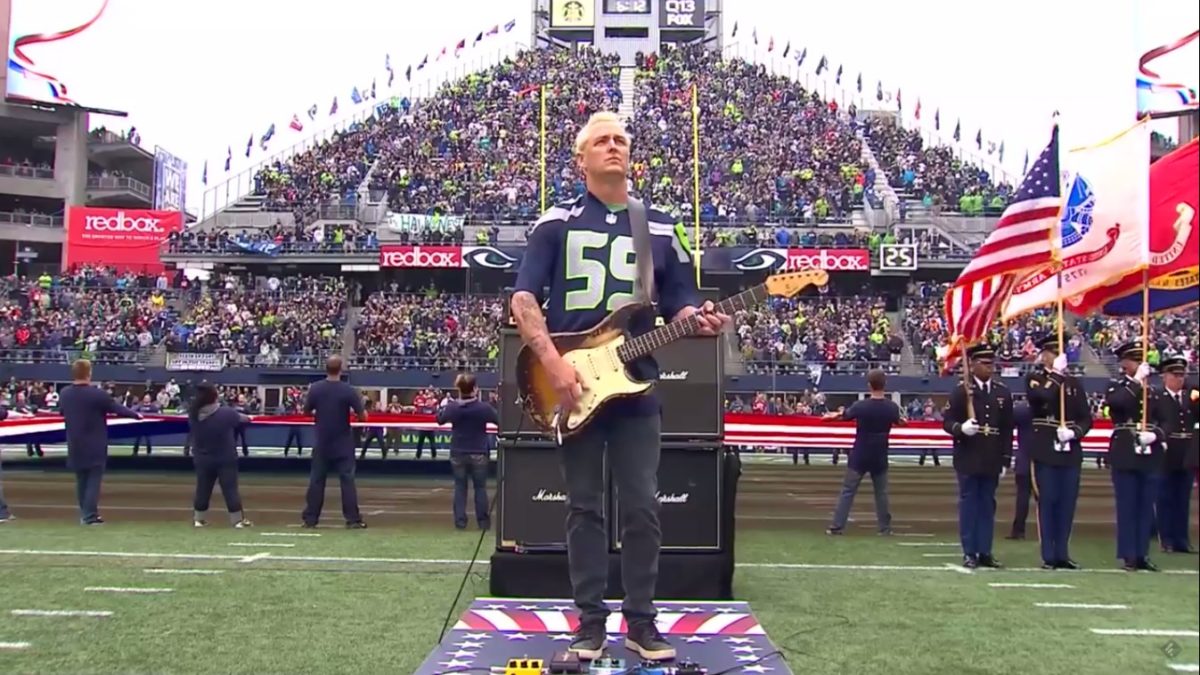 Mike McCready Channels Jimi Hendrix With National Anthem At Seahawks Game