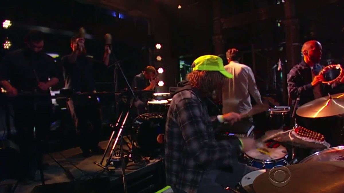 The National Enlists Guest Percussionists On 'Late Show With Stephen Colbert'