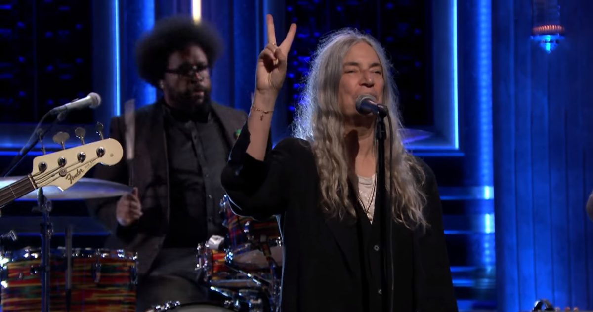 Patti Smith Tonight Show Screengrab Crop
