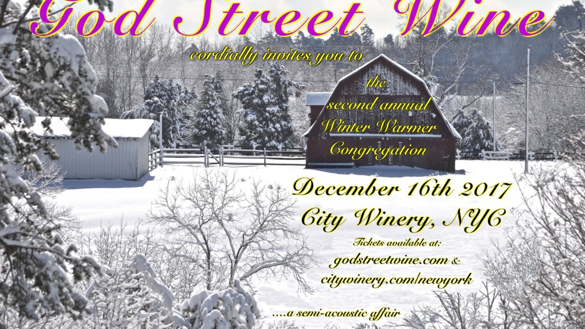 God Street Wine Announces 2nd Annual 'Winter Warmer Congregation'