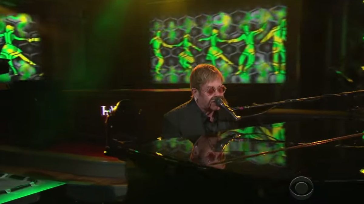Elton John Performs Beau Biden's Favorite Song & More On 'The Late Show'