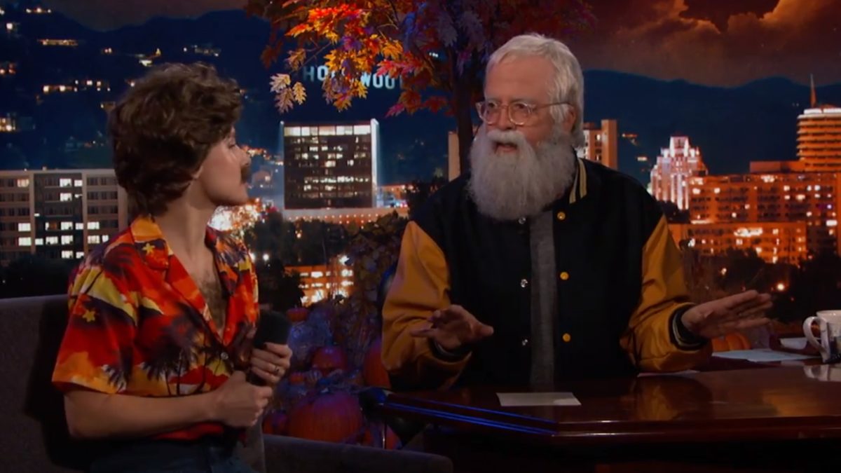Dave Grohl & Kristen Bell Perform ‘Frozen’ & Metallica Mash-Up On ‘Kimmel Live’