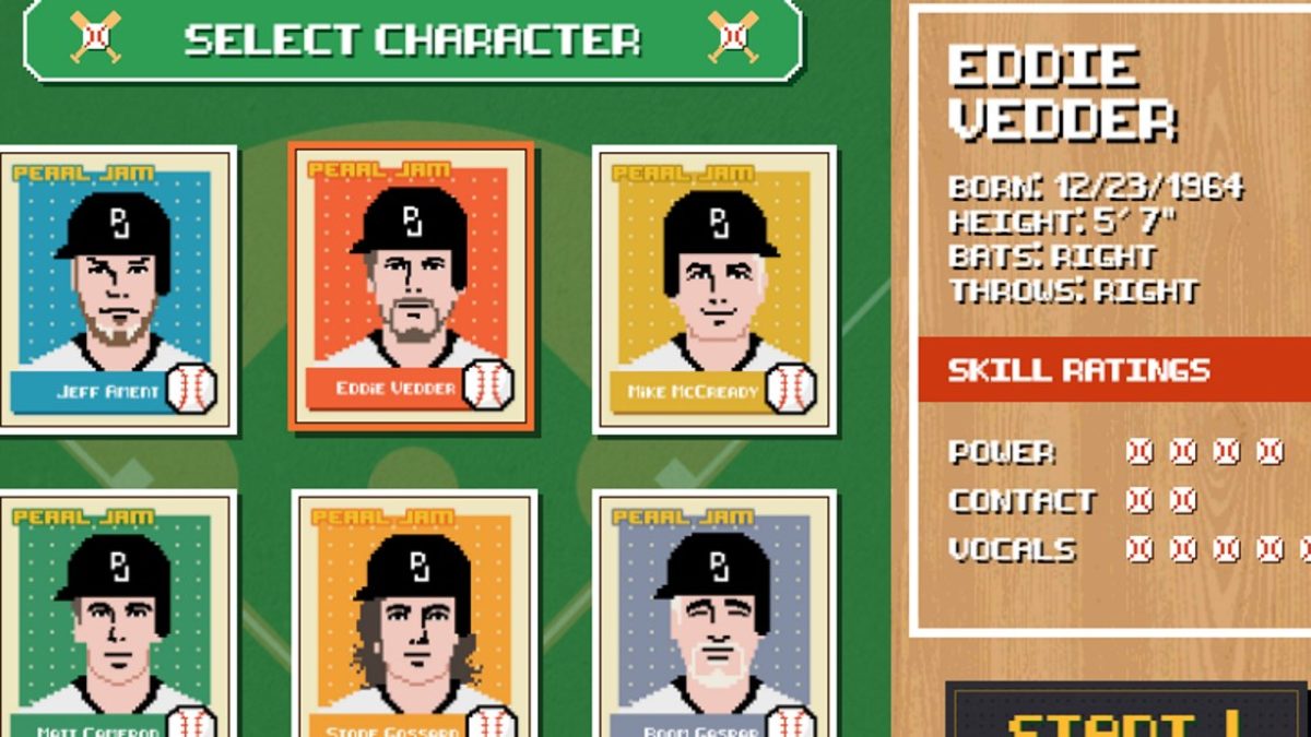 Pearl Jam Shares Baseball-Themed Video Game