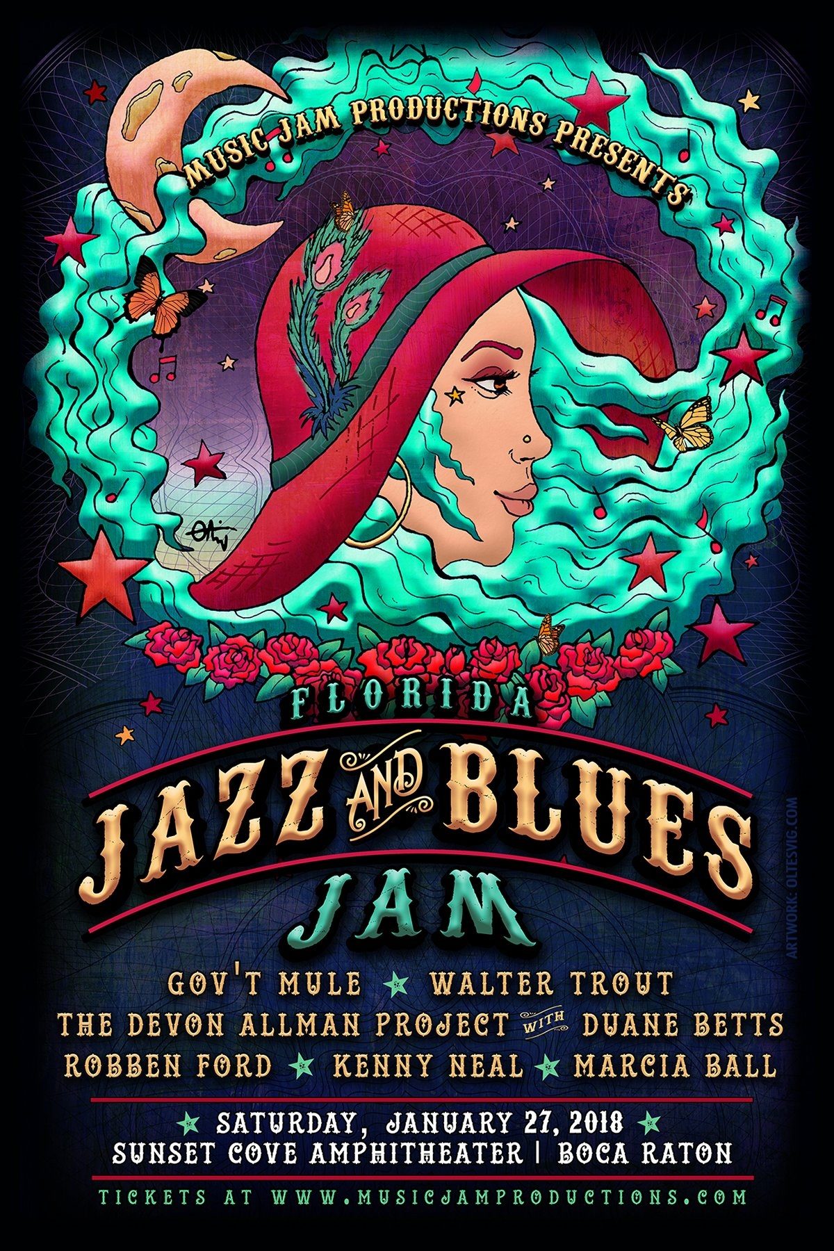 FL Jazz Blues Poster 2018