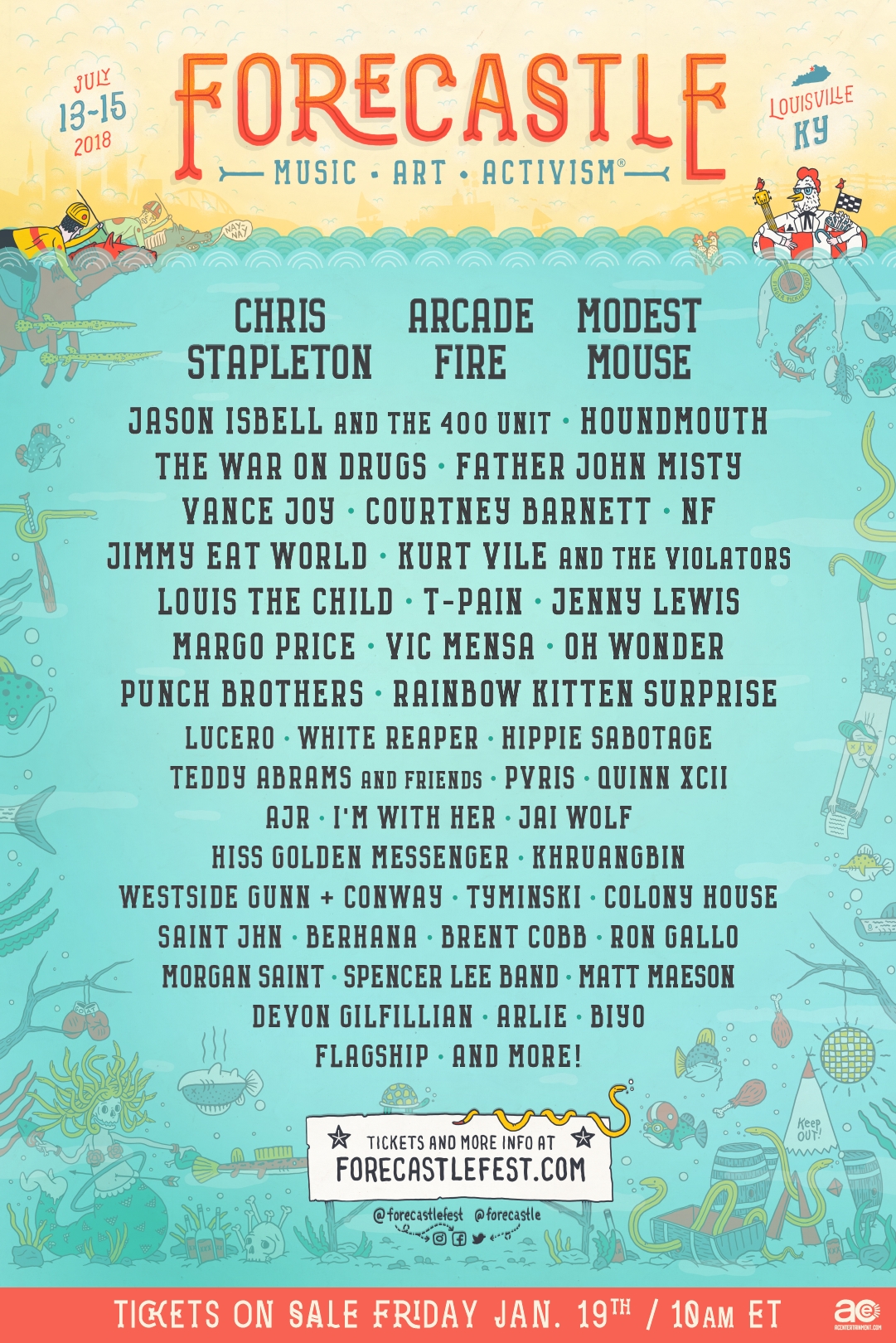 Forcastle 2018 Poster Updated