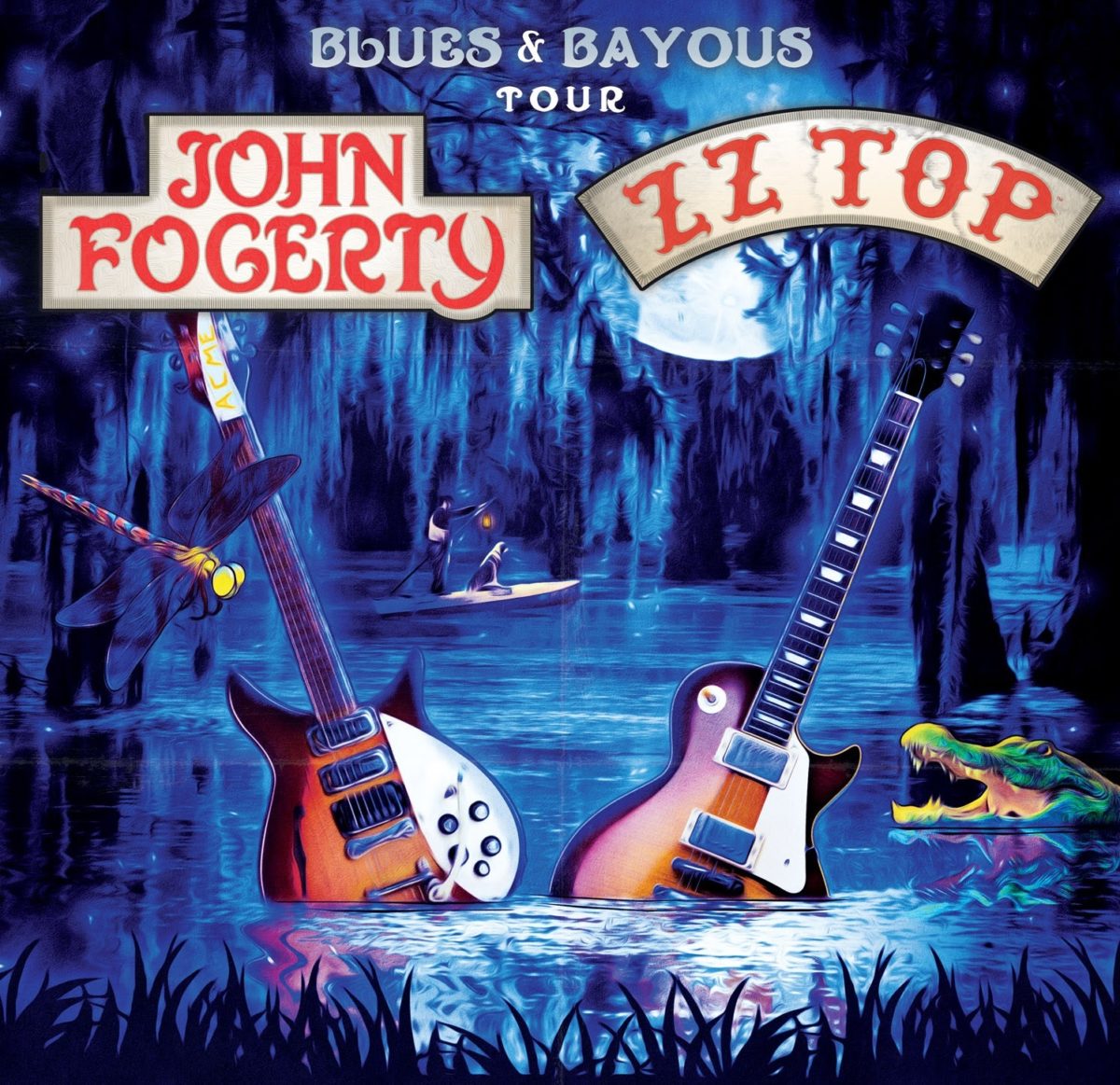 Blues Bayou ZZ Fogerty Poster