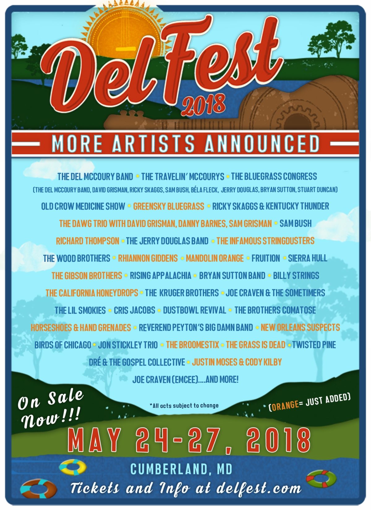 DelFest 2018 Updated Poster