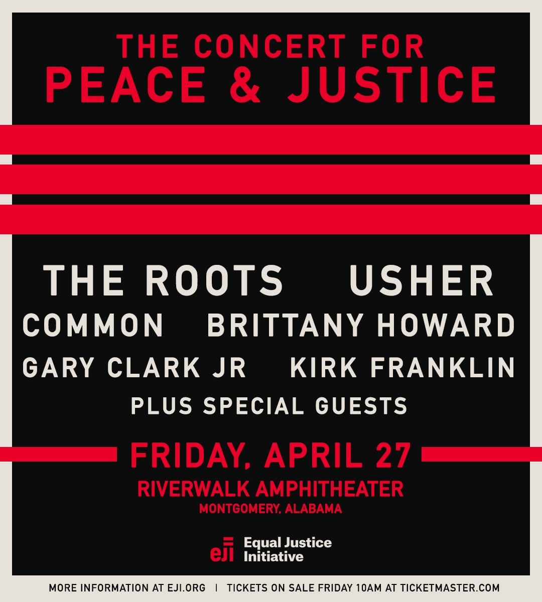 Concert For Peace Justice Poster