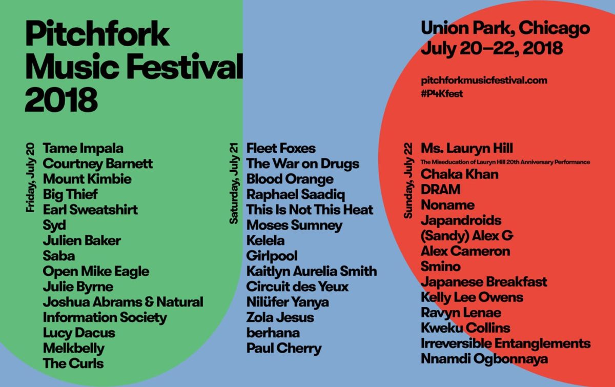 Pitchfork Music Festival Announces Full 2018 Lineup