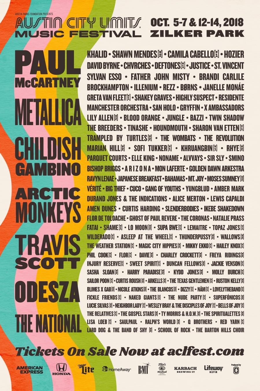 2018 ACL Fest Poster
