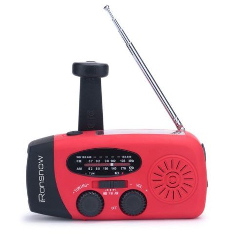 iRonsnow Solar Emergency NOAA Weather Radio Dynamo
