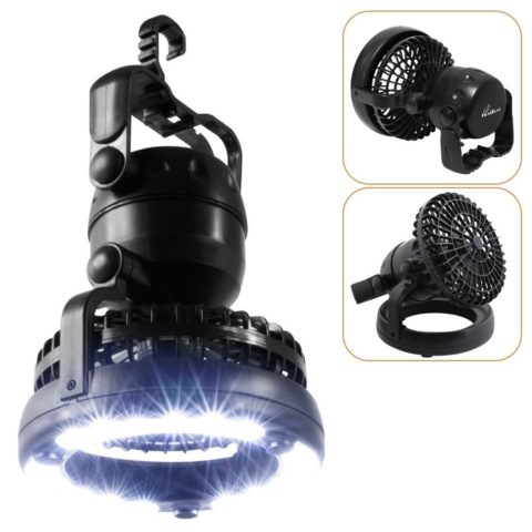Haitral 2-in-1 LED Camping Lantern with Ceiling Fan