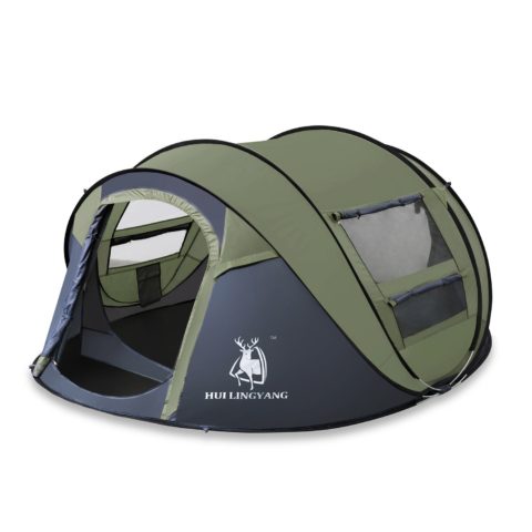 HUI LINGYANG HuiLingYang Outdoor Instant 4-Person Pop Up Dome Tent