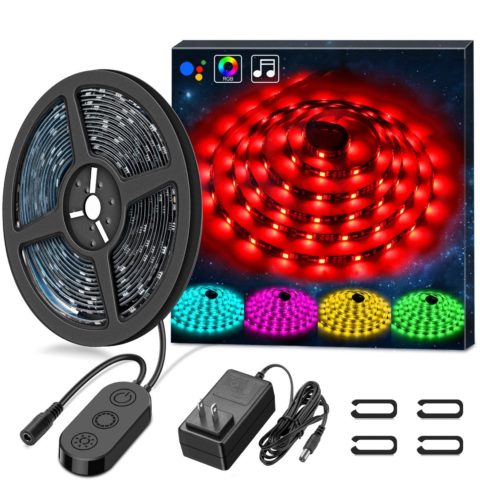 Minger H20Proof Music Reactive LED Strip Lights
