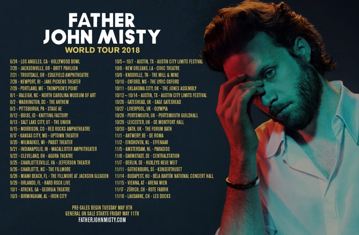 Father John Misty World Tour Poster 2018