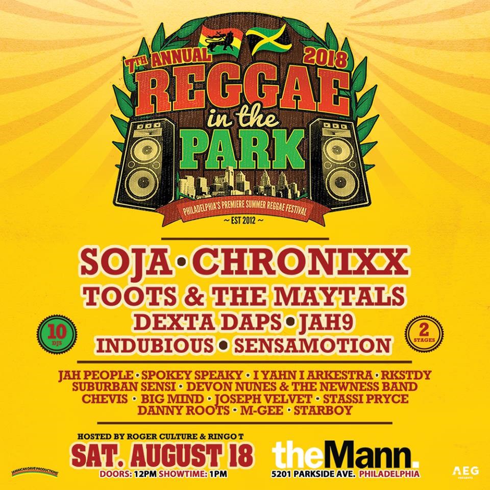 Reggae In The Park Admat