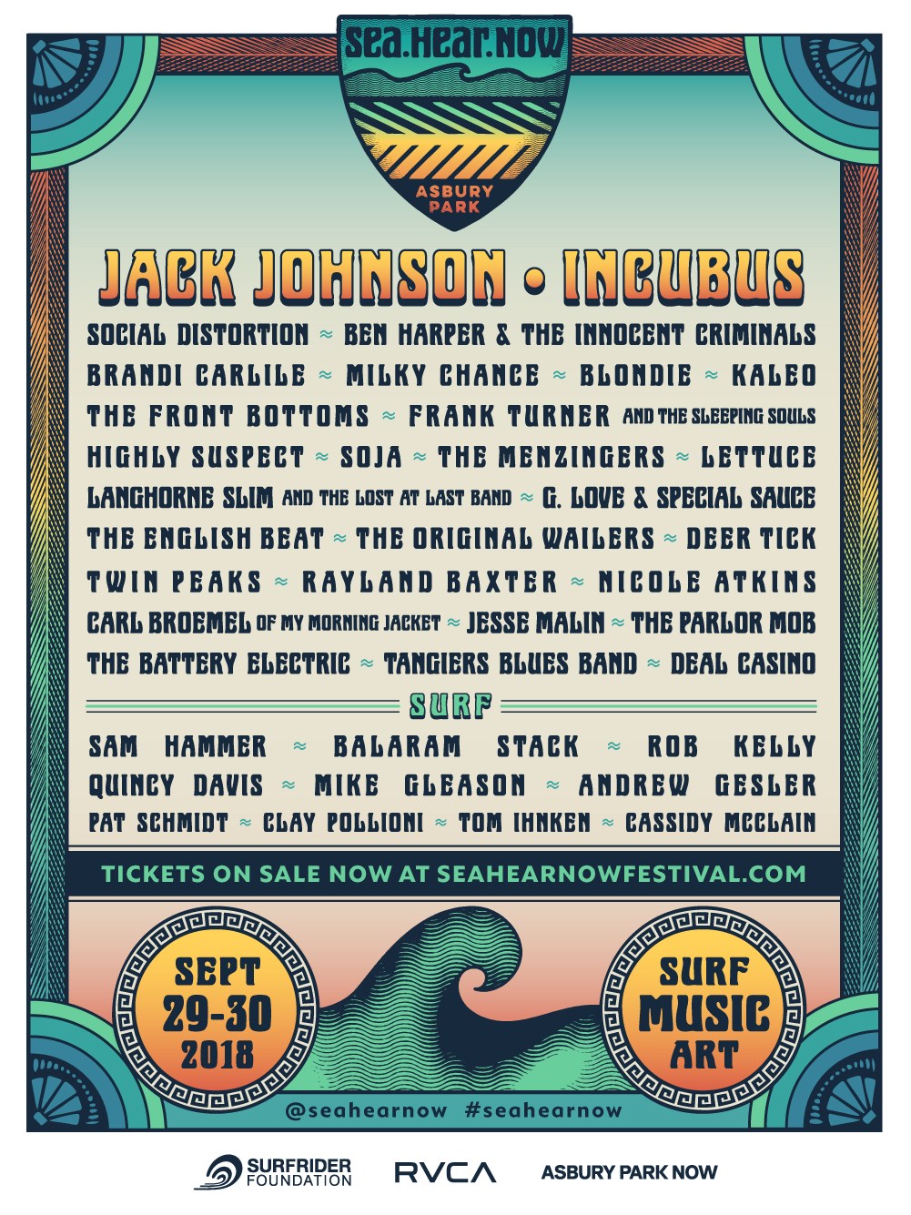 Sea.Hear.Now Festival Announces 2018 Lineup Additions