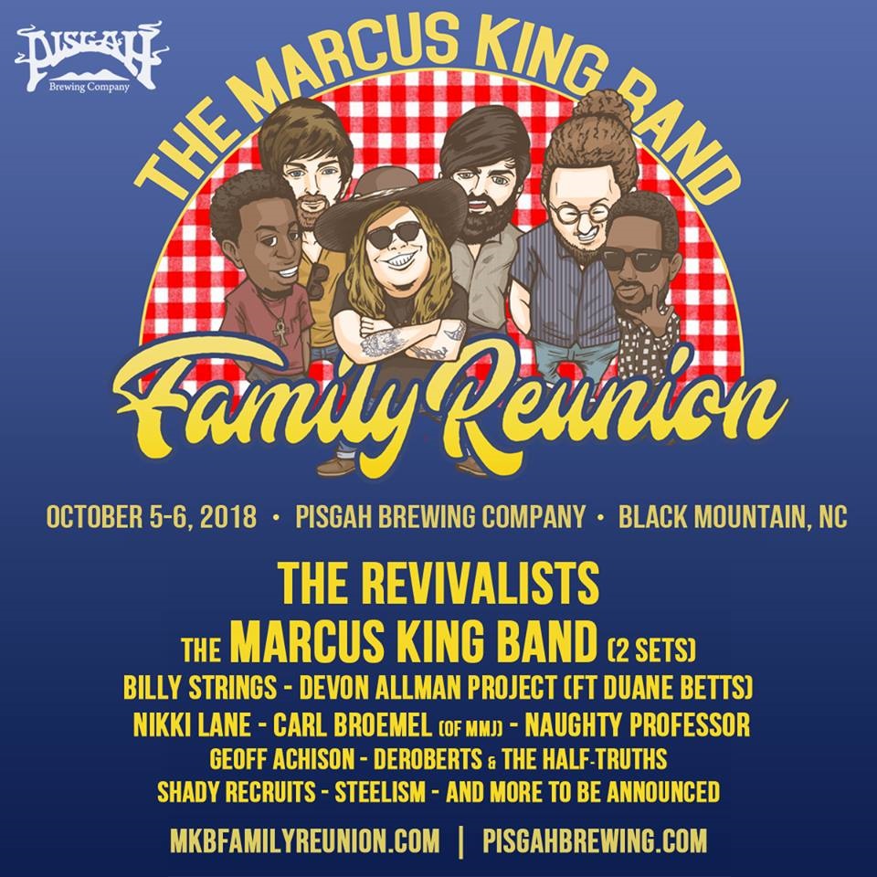 Marcus King Band Family Reunion 2018 Poster Lineup