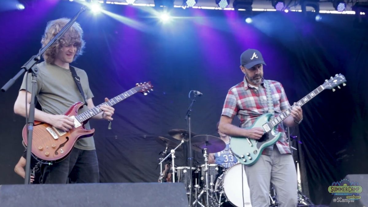 Pro-Shot Video: Al Schnier Jams With Pigeons Playing Ping Pong At 2018 Summer Camp