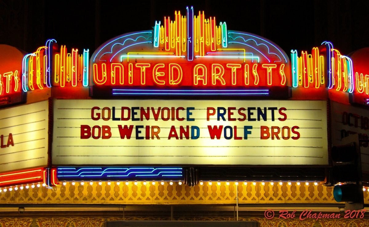 Bob Weir Wolf Bros LA Marquee Chapman