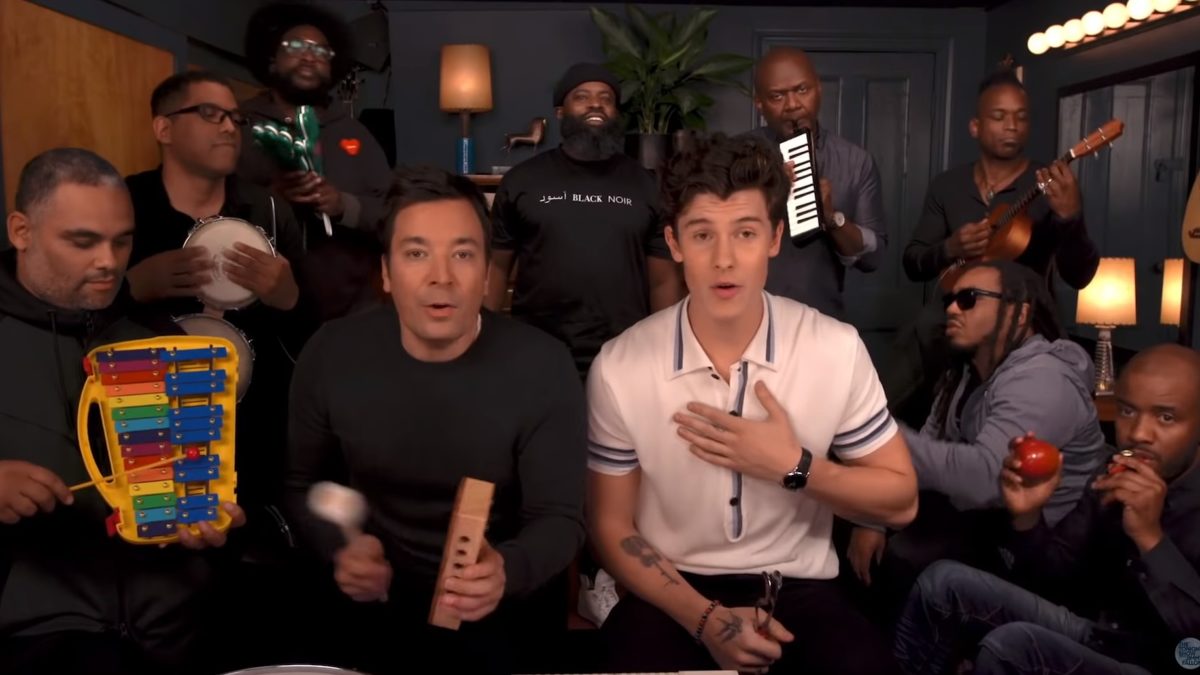 Jimmy Fallon, Shawn Mendes & The Roots Perform ‘Treat You Better’ On Classroom Instruments