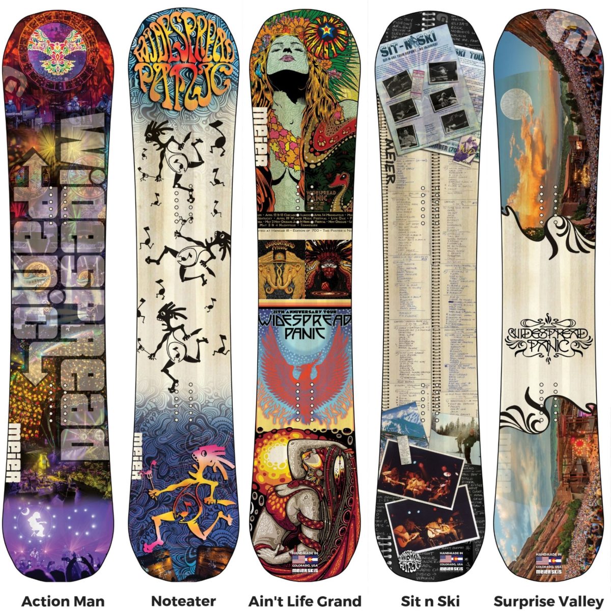 Widespread Panic Meier Snowboards