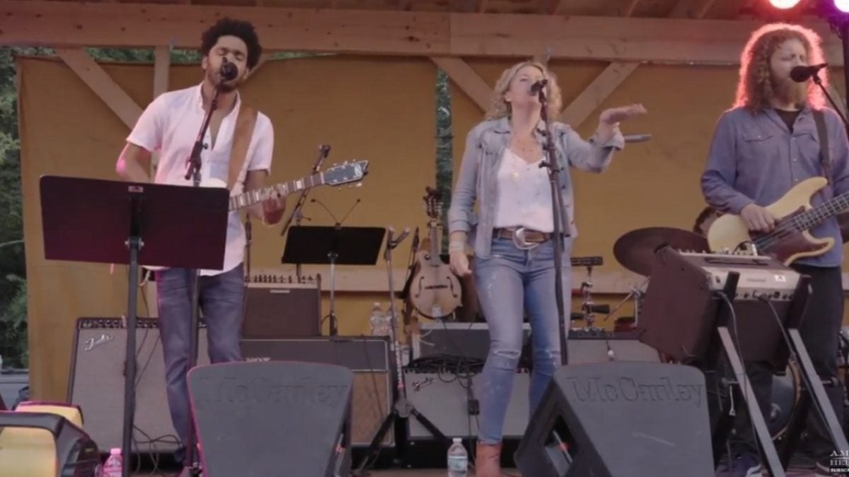Amy Helm Shares Milk Carton Kids Cover From Inaugural Dirt Farmer Festival