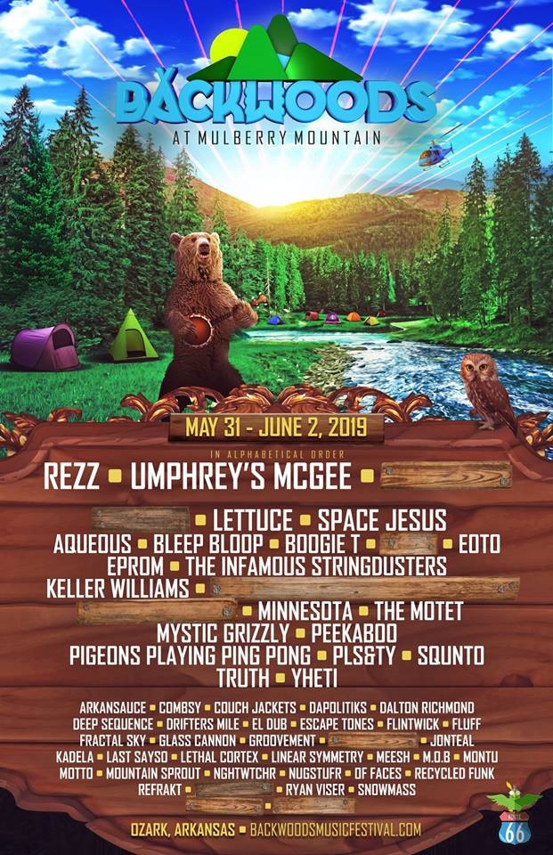 Backwoods Music Festival 2019 Lineup