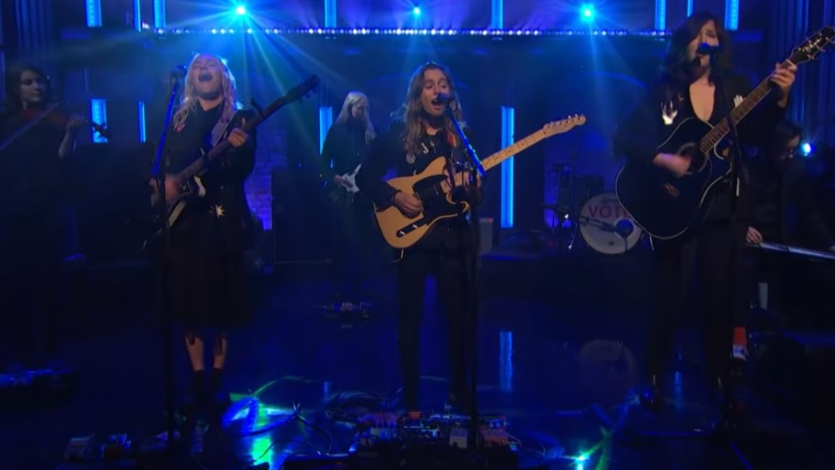 boygenius Performs 'Me & My Dog' On ‘Late Night With Seth Meyers’