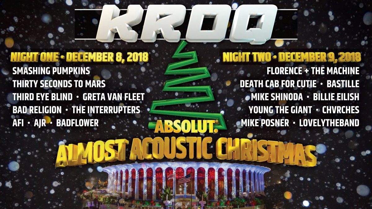 KROQ Announces Almost Acoustic Christmas 2018 Lineup