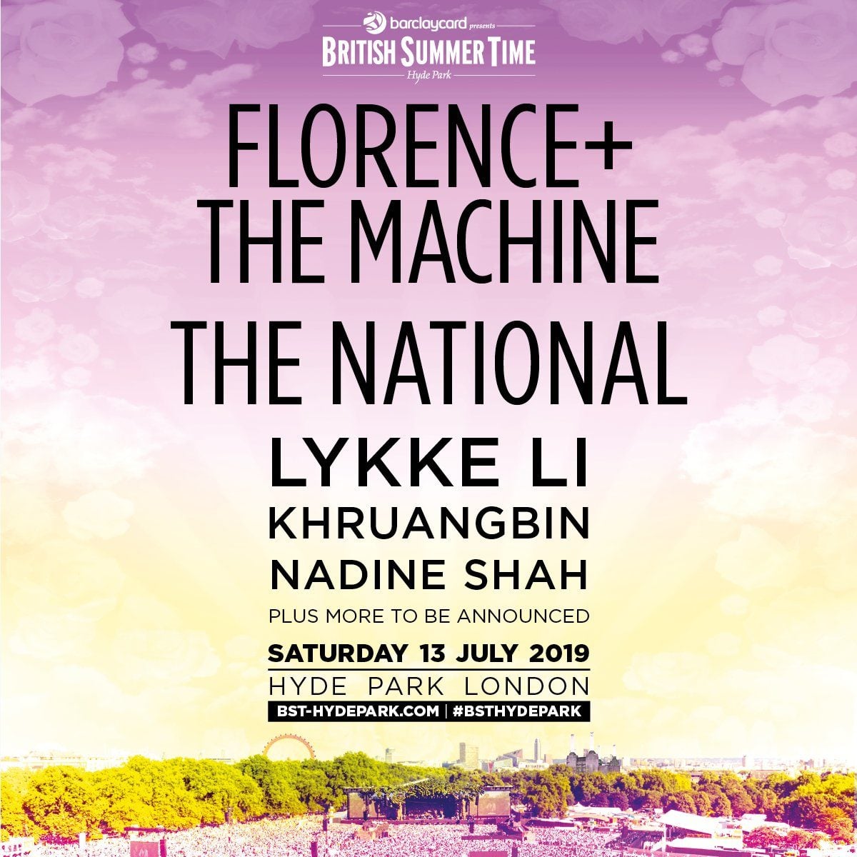 Florence The Machine The National Join BST Hyde Park 2019 Lineup