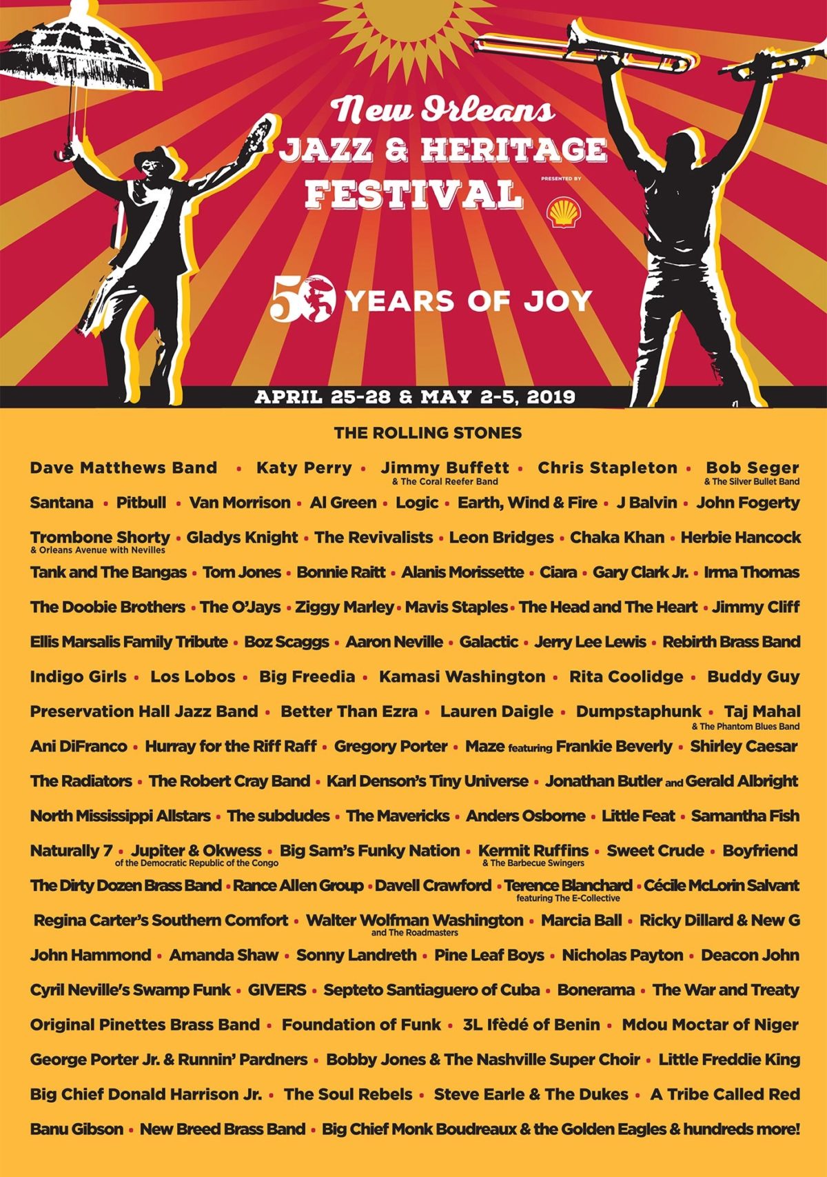 New Orleans Jazz Fest 2019 Poster