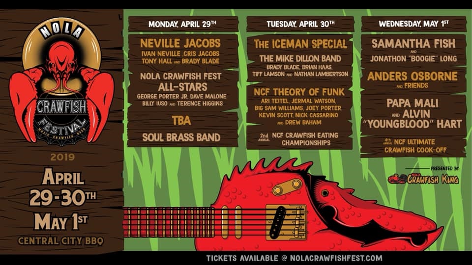 NOLA Crawfish Fest 2019 Lineup