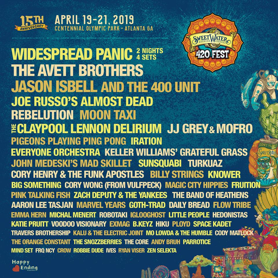 SweetWater 420 Fest Full 2019 Lineup