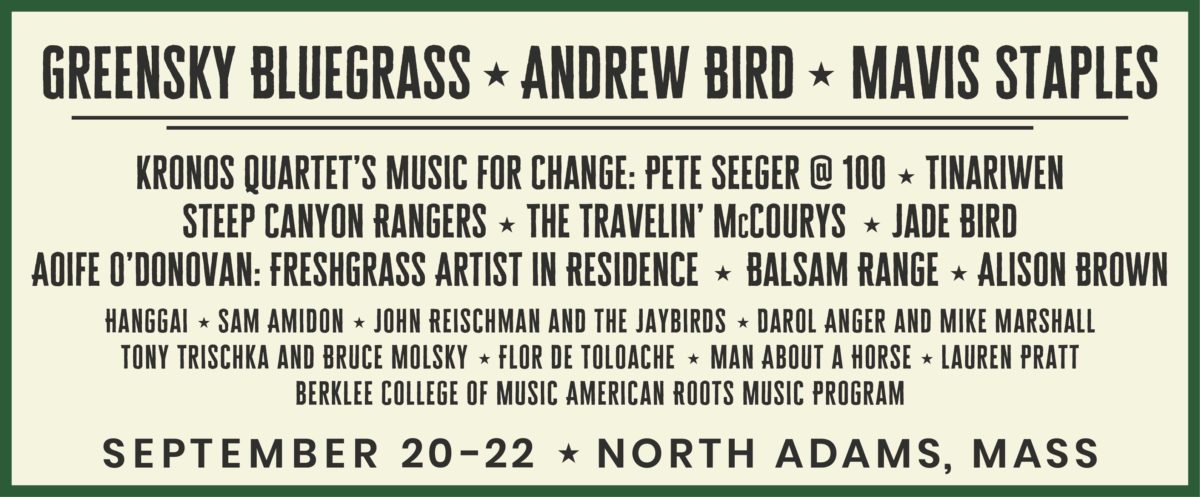 FreshGrass 2019 Lineup