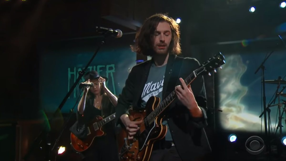 Hozier Performs On 'The Late Show'