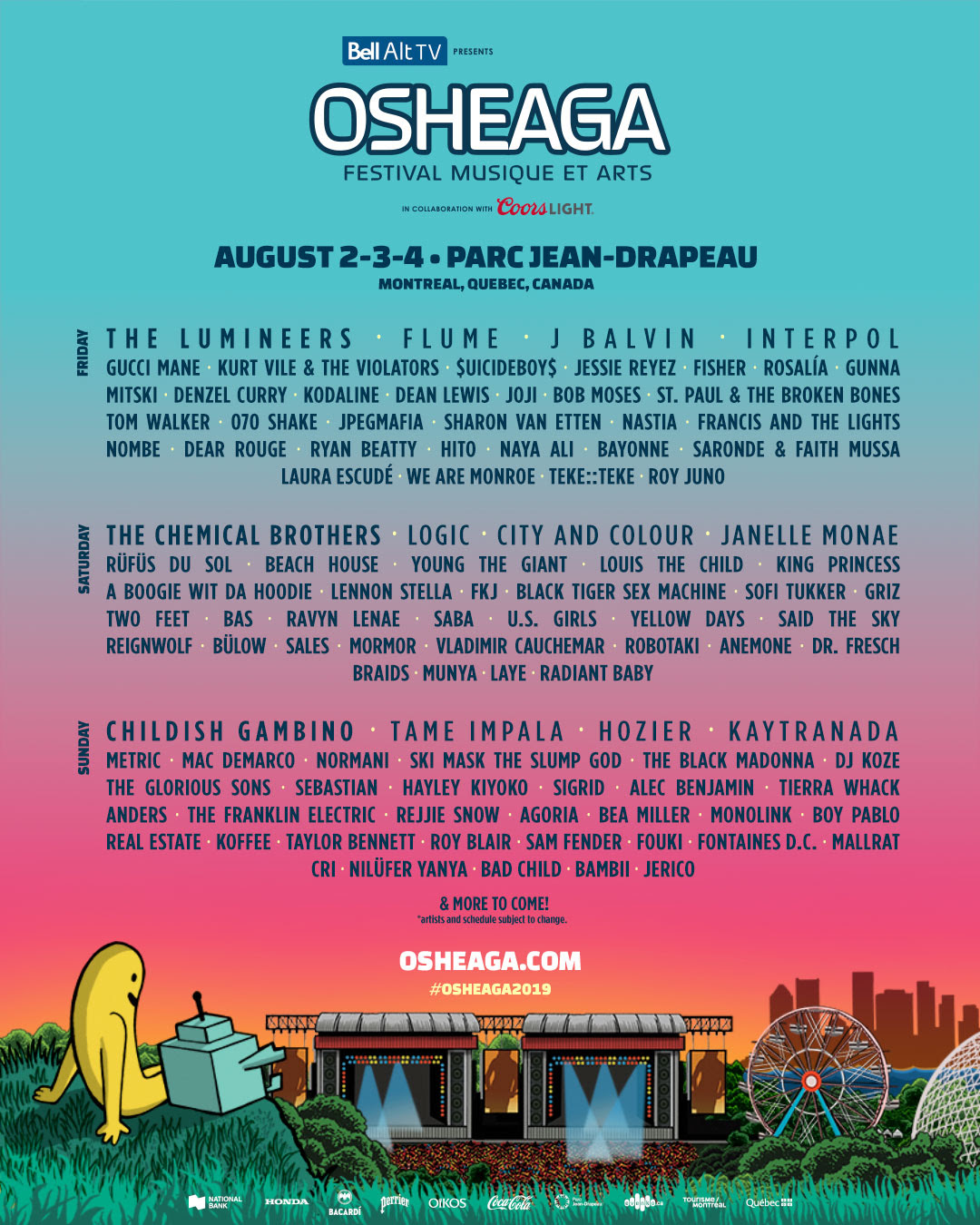 Osheaga-2019-lineup