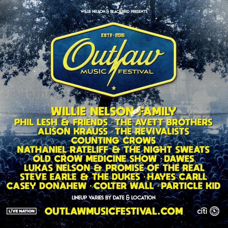 Outlaw Music Festival 2019 Lineup