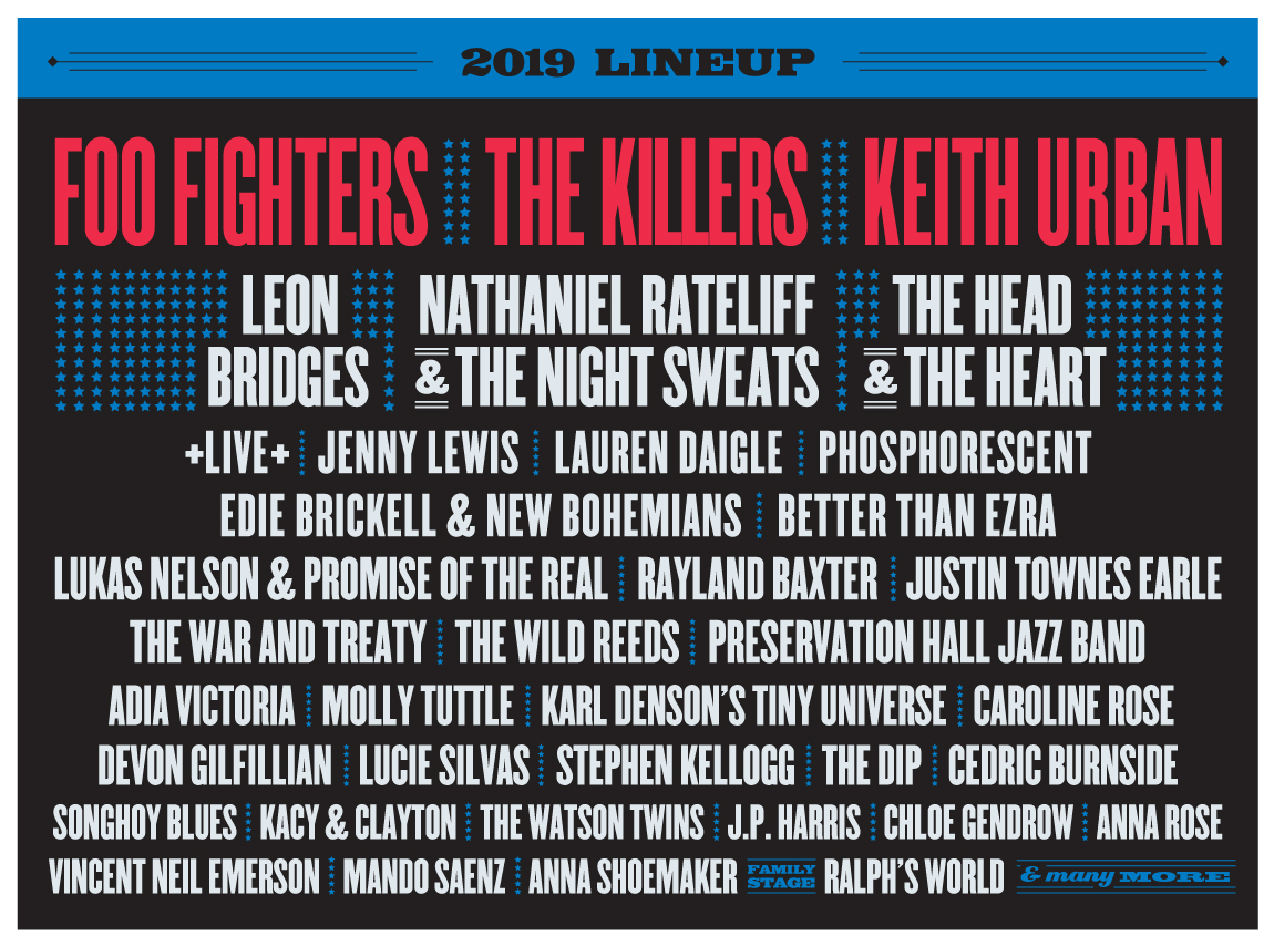 Pilgrimage Music Festival 2019 Lineup