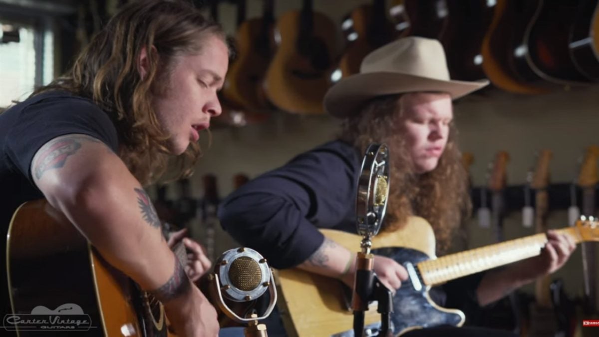 Billy Strings & Marcus King Cover 'Summertime' At Carter Vintage Guitars