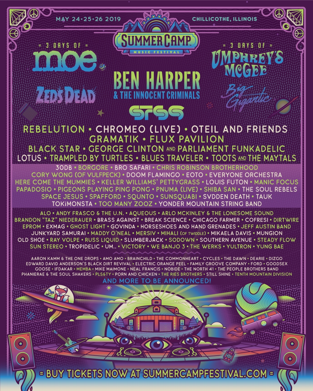 Summer Camp Music Festival Announces 2019 Lineup 2nd Round