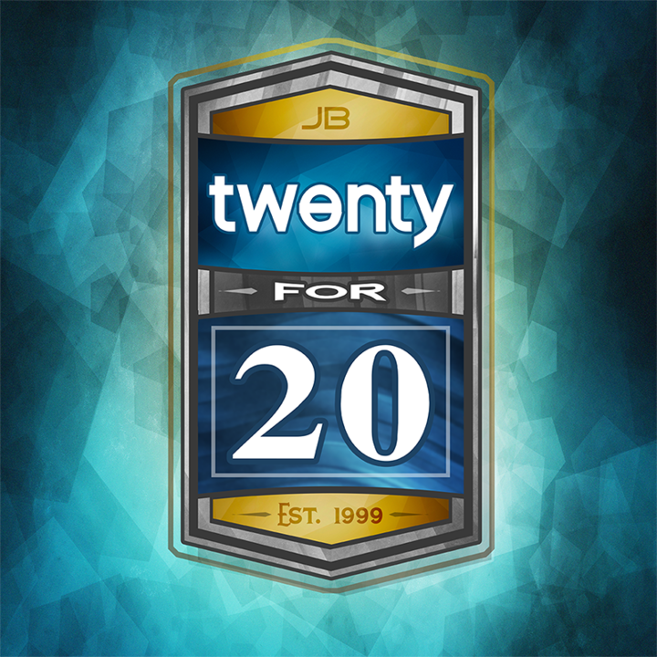 JB 20 Logo on Blue
