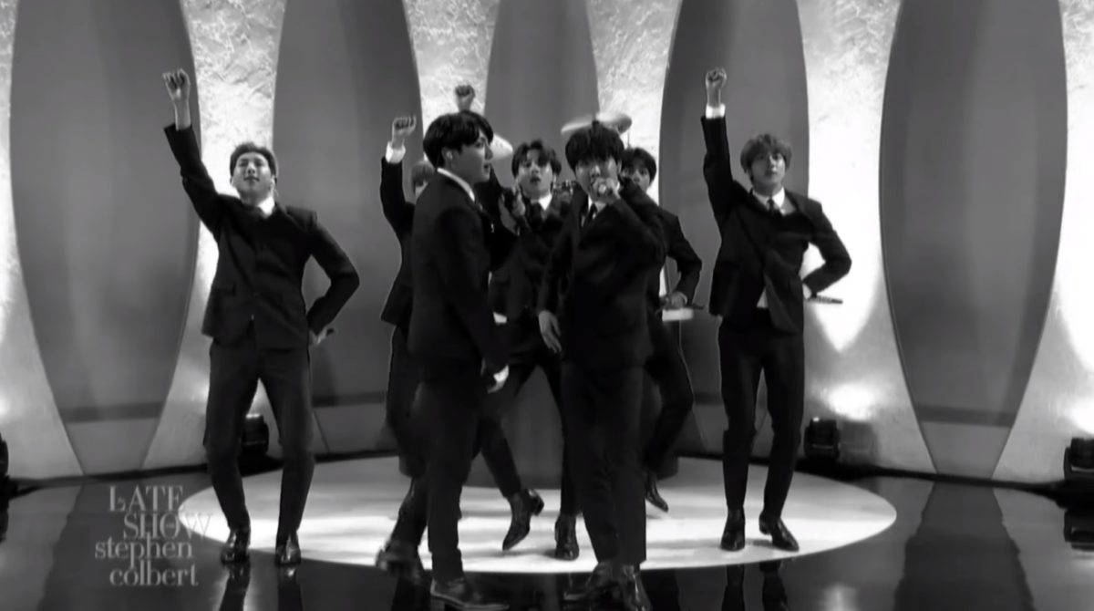 BTS Beatles Colbert