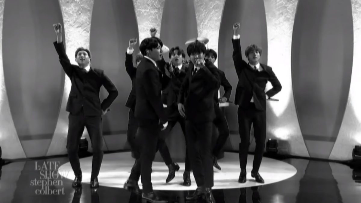BTS Honors The Beatles On 'Colbert'