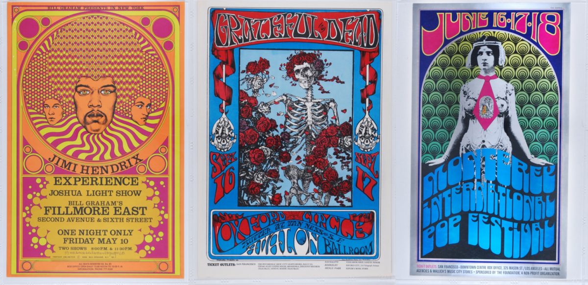 Grateful Dead Jimi Hendrix Monterey Pop Posters